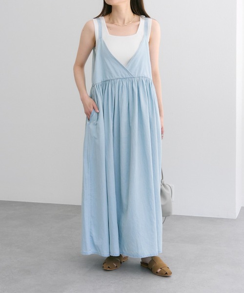 新品 Natural by studio CLIP 綿麻デニムコートワンピース 170375904.jpg