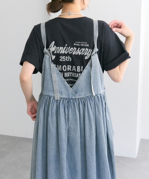 ピュアルセシン　綿麻デニムワンピース ◇春夏ムードを盛り上げるデニムワンピース WEB限定】綿麻デニムワンピース（ワンピース）｜PUAL CE CIN