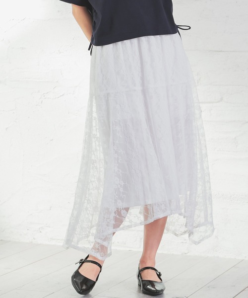 OHESHIO レーススカート ホワイト OHESHIO レーススカート ホワイト