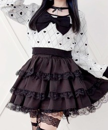 MA*RS（アメーバーマーズ）の「パールチョーカーハート柄ニットトップス（ニット/セーター）」