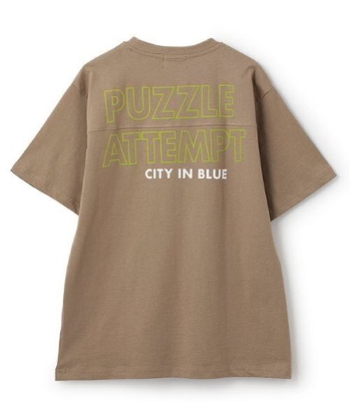 GLAZOS(グラソス)の「【大人向けサイズあり】バックリフレクタープリント半袖Tシャツ(Tシャツ/カットソー・キッズ・ベージュ/ネイビー/ブラック/ホワイト・L/S/LL/M)」の15枚目の写真