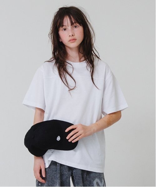 GLAZOS(グラソス)の「【大人向けサイズあり】バックリフレクタープリント半袖Tシャツ(Tシャツ/カットソー・キッズ・ベージュ/ネイビー/ブラック/ホワイト・L/S/LL/M)」の18枚目の写真