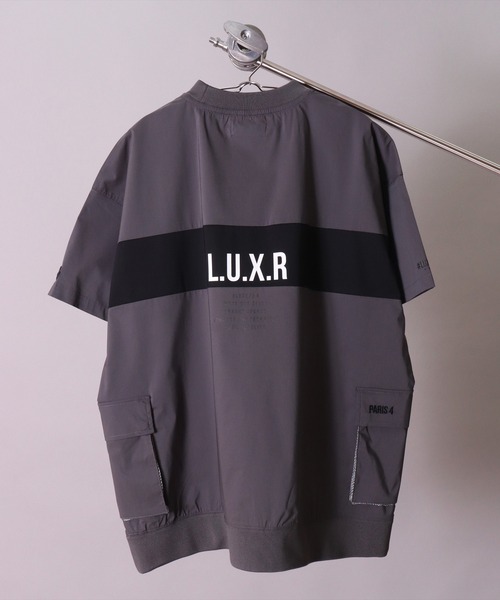 LUXE/R GOLF(ラグジュ ゴルフ)の「(RM)【LUXE/R GOLF】ストレッチ クロス パネル切り替え カーゴポケット プルオーバー 半袖 シャツ(Tシャツ/カットソー・メンズ・ベージュ/ブラック/オフホワイト/チャコールグレー・L/XL/M)」の9枚目の写真