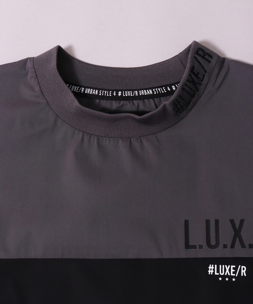 LUXE/R GOLF(ラグジュ ゴルフ)の「(RM)【LUXE/R GOLF】ストレッチ クロス パネル切り替え カーゴポケット プルオーバー 半袖 シャツ(Tシャツ/カットソー・メンズ・ベージュ/ブラック/オフホワイト/チャコールグレー・L/XL/M)」の11枚目の写真