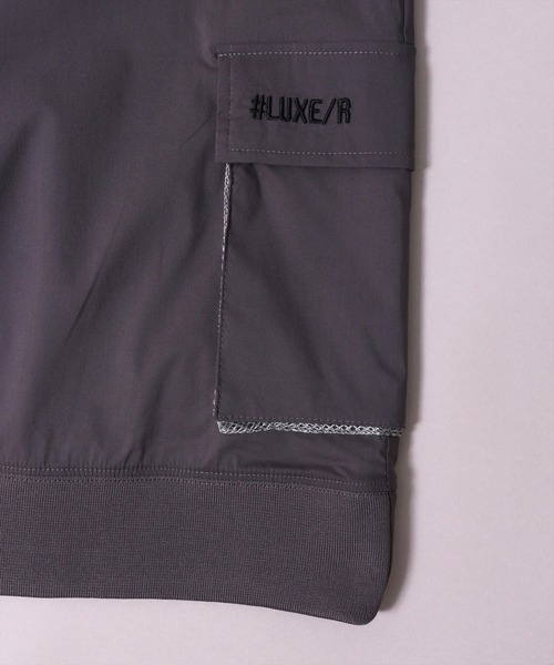LUXE/R GOLF(ラグジュ ゴルフ)の「(RM)【LUXE/R GOLF】ストレッチ クロス パネル切り替え カーゴポケット プルオーバー 半袖 シャツ(Tシャツ/カットソー・メンズ・ベージュ/ブラック/オフホワイト/チャコールグレー・L/XL/M)」の15枚目の写真