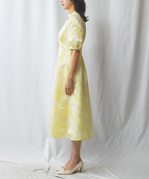 NARACAMICIE（ナラカミーチェ）の「【NALACARA】花柄JQウエストタックワンピース（ワンピース・レディース・イエロー・XL/M）」の3枚目の写真