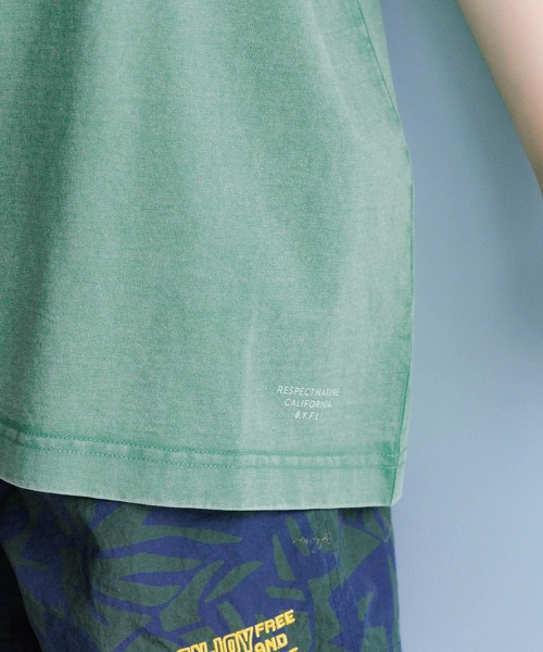 BAYFLOW（ベイフロー）の「[古着っぽさが魅力♪]ヴィンテージウォッシュBIG T(KIDS)（Tシャツ/カットソー・キッズ・グリーン/ライトグリーン/ピンク/チャコール/イエロー/オフホワイト・110cm/120cm/130cm/140cm/150cm）」の9枚目の写真