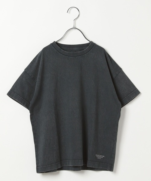 BAYFLOW（ベイフロー）の「[古着っぽさが魅力♪]ヴィンテージウォッシュBIG T(KIDS)（Tシャツ/カットソー・キッズ・グリーン/ライトグリーン/ピンク/チャコール/イエロー/オフホワイト・110cm/120cm/130cm/140cm/150cm）」の10枚目の写真