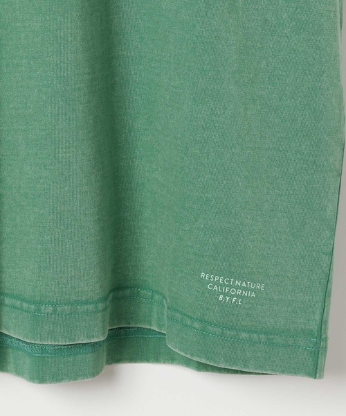 BAYFLOW（ベイフロー）の「[古着っぽさが魅力♪]ヴィンテージウォッシュBIG T(KIDS)（Tシャツ/カットソー・キッズ・グリーン/ライトグリーン/ピンク/チャコール/イエロー/オフホワイト・110cm/120cm/130cm/140cm/150cm）」の21枚目の写真
