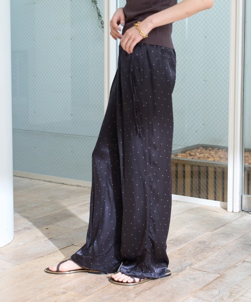 シルクパンツ TICCA/ティッカ】シルクプリントパンツ（その他パンツ）｜TICCA