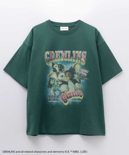 Mac-House(マックハウス)の「【GREMLINS / グレムリン】ラップTシャツ(Tシャツ/カットソー・メンズ・ブラック/ホワイト/チャコールグレー/グリーン・M/L/XL)」の15枚目の写真