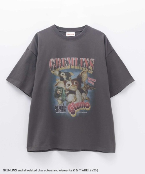 Mac-House(マックハウス)の「【GREMLINS / グレムリン】ラップTシャツ(Tシャツ/カットソー・メンズ・ブラック/ホワイト/チャコールグレー/グリーン・M/L/XL)」の6枚目の写真