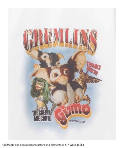 Mac-House(マックハウス)の「【GREMLINS / グレムリン】ラップTシャツ(Tシャツ/カットソー・メンズ・ブラック/ホワイト/チャコールグレー/グリーン・M/L/XL)」の10枚目の写真