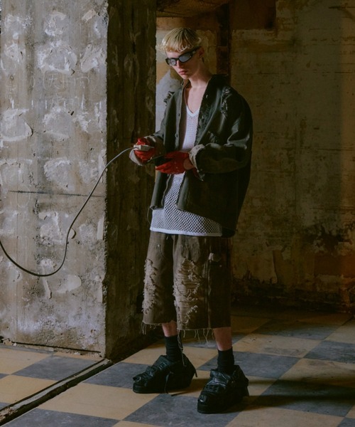 FR(13)NDS(フレンズ)の「FR(13)NDS/フレンズ/Doubleknee Shorts(その他パンツ・メンズ・グレー/ブルー/ブラック・L/M)」の6枚目の写真