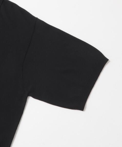 SENSE OF PLACE by URBAN RESEARCH（センスオブプレイスバイアーバンリサーチ）の「『洗濯可』ストレッチニットポロショートスリーブTシャツ（ニット/セーター・メンズ・ブラック/ネイビー/グリーン/ライトグレー・MEDIUM/LARGE）」の14枚目の写真