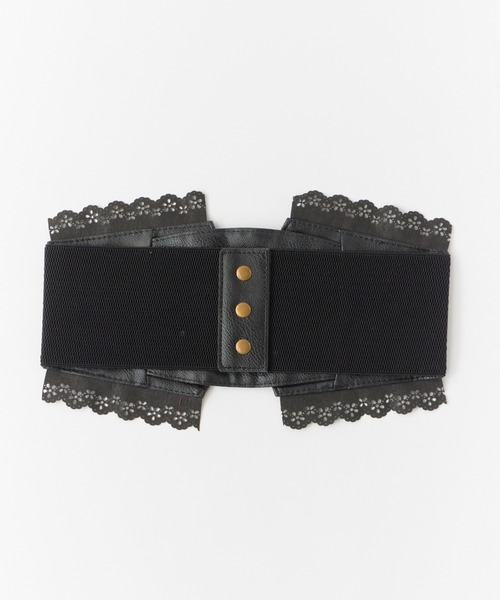 ROOPTOKYO(ループトウキョウ)の「レースアップレザーベルト(ベルト・レディース・ブラック・FREE)」の3枚目の写真