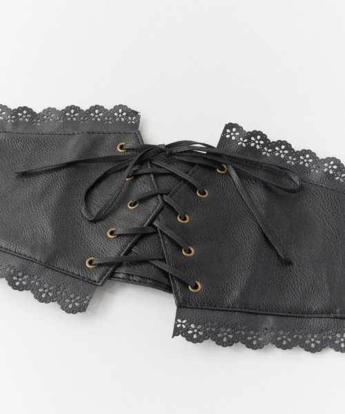 ROOPTOKYO(ループトウキョウ)の「レースアップレザーベルト(ベルト・レディース・ブラック・FREE)」の7枚目の写真