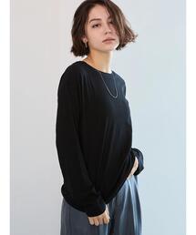 Te chichi | 【宮本茉由着用】シアー天竺ロングスリーブTシャツ(Tシャツ/カットソー)