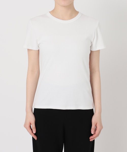 EVERYDAY I LIKE. ホワイト Tシャツ EVERYDAY I LIKE. tシャツ Tシャツ フィットTシャツ レディース