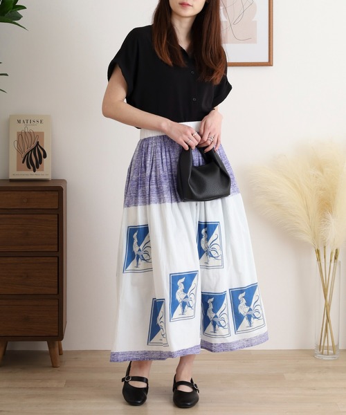 KILKI(キルキー)の「kilki コック柄スカート(スカート・レディース・ブラック系その他/ホワイト系その他・F)」の6枚目の写真