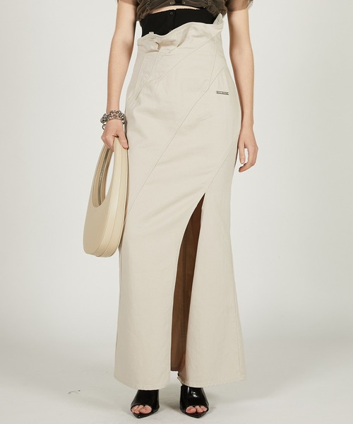 セール】スカルプテッドマキシスカート / Sculpted Maxi Skirt