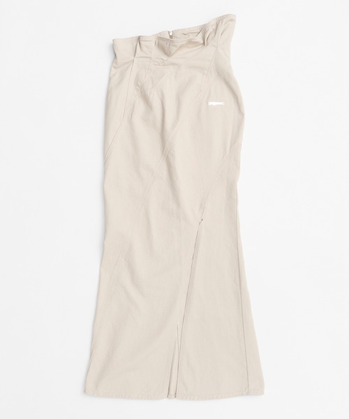 PRANK PROJECT（プランクプロジェクト）の「スカルプテッドマキシスカート / Sculpted Maxi Skirt（スカート・レディース・ホワイト/ブラック・36/38）」の13枚目の写真