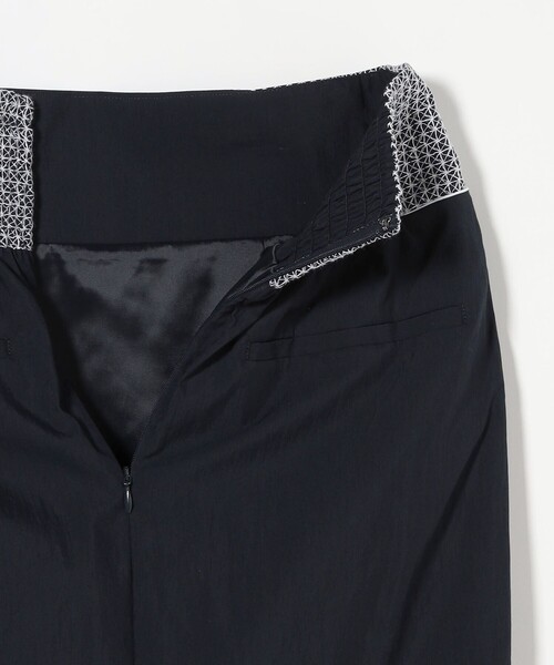 極美品✨UNITED ARROWS❤️エンブロイダリー マキシスカート 36 黒 セール】エンブロイダリー ストレート マキシスカート（スカート