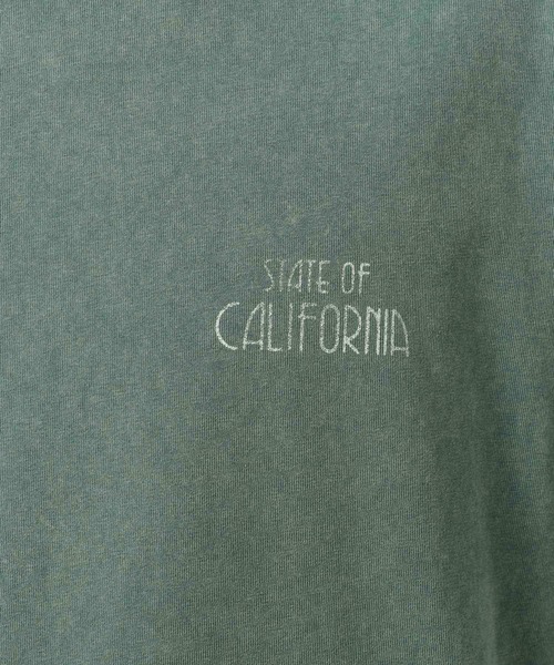 BAYFLOW（ベイフロー）の「[POPなプリントが可愛い]SUNSETバックプリント半袖Tシャツ（Tシャツ/カットソー・メンズ・オフホワイト/ブルー/チャコール/グリーン/ピンク・LARGE/MEDIUM）」の12枚目の写真