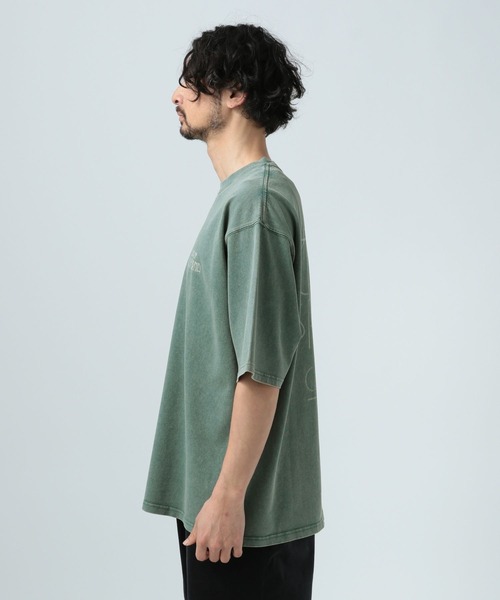 BAYFLOW（ベイフロー）の「[POPなプリントが可愛い]SUNSETバックプリント半袖Tシャツ（Tシャツ/カットソー・メンズ・オフホワイト/ブルー/チャコール/グリーン/ピンク・LARGE/MEDIUM）」の17枚目の写真