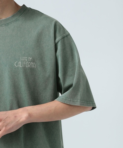 BAYFLOW（ベイフロー）の「[POPなプリントが可愛い]SUNSETバックプリント半袖Tシャツ（Tシャツ/カットソー・メンズ・オフホワイト/ブルー/チャコール/グリーン/ピンク・LARGE/MEDIUM）」の21枚目の写真