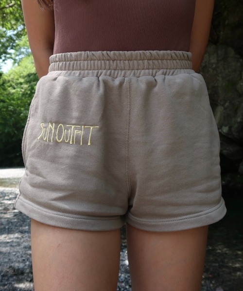 INTER FACTORY（インターファクトリー）の「moeka - sunoutfit スウェットショートパンツ made in INTERFACTORY（その他パンツ・レディース・イエロー/カーキ・SMALL/MEDIUM）」の10枚目の写真