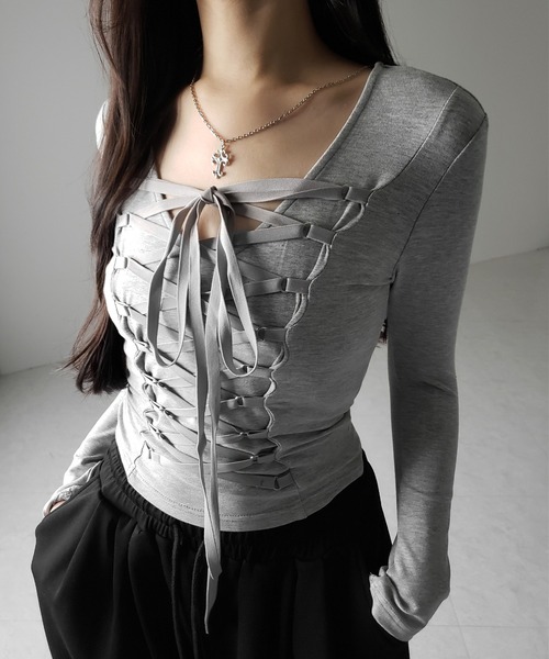 ミシェルマカロン　luvアームカバー付きチョーカートップス ミシェルマカロン luvアームカバー付きチョーカートップス