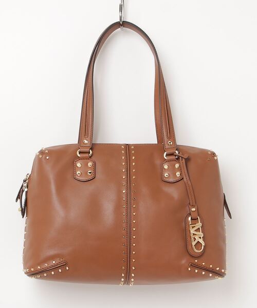 MICHAEL KORS(マイケルコース)の「MICHAEL KORS Astor Large Studded Leather Tote Bag マイケルコース アスター ラージ スタデッド レザートートバッグ(トートバッグ・レディース・ブラウン系/ベージュ・FREE)」の18枚目の写真