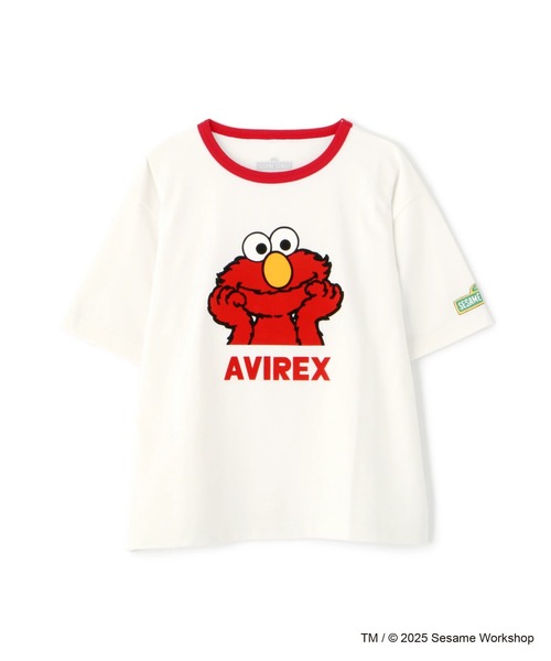 SESAME STREET(セサミストリート)の「《SESAME STREET meets AVIREX》RINGER T-SHIRT(Tシャツ/カットソー・レディース・サックスブルー/オフホワイト・F)」の17枚目の写真