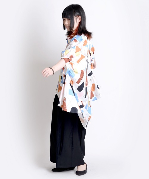 MARAI（マーライ）の「タックワイド ハカマパンツ 袴パンツ ルーズパンツ（その他パンツ・レディース・ブラック/ベージュ/グレー/カーキ/ネイビー/ブルー・FREE）」の13枚目の写真