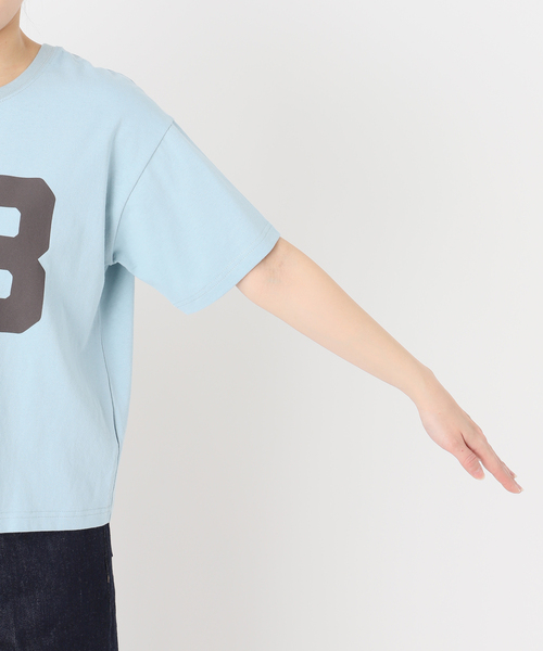 B.C STOCK(ベーセーストック)の「ウォッシャブル / Gleamy/グリーミー ナンバリングTシャツ(Tシャツ/カットソー・レディース・グリーン/ボルドー/サックスブルー・FREE)」の21枚目の写真