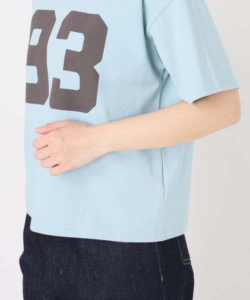 B.C STOCK(ベーセーストック)の「ウォッシャブル / Gleamy/グリーミー ナンバリングTシャツ(Tシャツ/カットソー・レディース・グリーン/ボルドー/サックスブルー・FREE)」の22枚目の写真