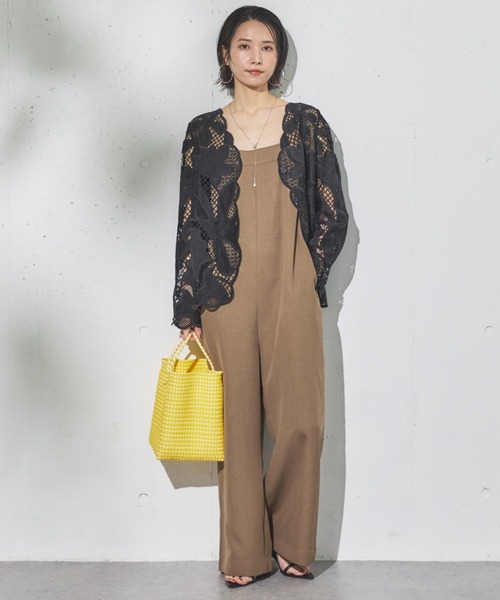 Doux archives（ドゥアルシーヴ）の「かぎ針レースカーディガン（カーディガン/ボレロ・レディース・アイボリー/ブラック・FREE）」の10枚目の写真