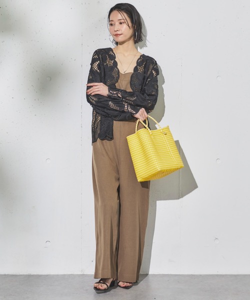 Doux archives（ドゥアルシーヴ）の「かぎ針レースカーディガン（カーディガン/ボレロ・レディース・アイボリー/ブラック・FREE）」の11枚目の写真