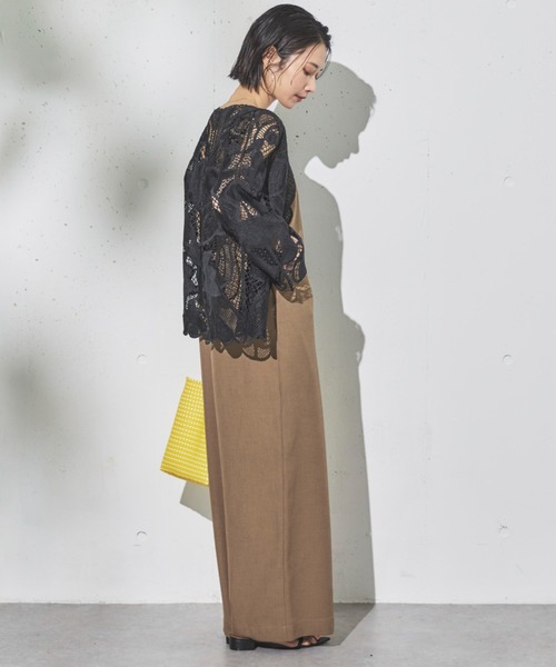 Doux archives（ドゥアルシーヴ）の「かぎ針レースカーディガン（カーディガン/ボレロ・レディース・アイボリー/ブラック・FREE）」の14枚目の写真