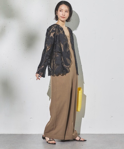 Doux archives（ドゥアルシーヴ）の「かぎ針レースカーディガン（カーディガン/ボレロ・レディース・アイボリー/ブラック・FREE）」の15枚目の写真