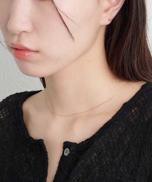 Omekashi（オメカシ）の「1mmチェーンネックレス（ネックレス・レディース・シルバー/ゴールド・ONE SIZE）」の10枚目の写真