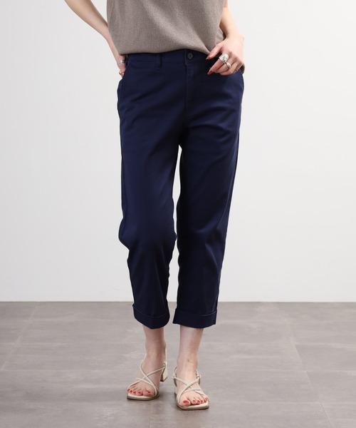 Relation（リレーション）の「ストレッチチノクロップドパンツ（チノパンツ・メンズ・ベージュ/ネイビー/オリーブ/グレー/ブラック/ホワイト/チャコールグレー/レッド・M/XL/XXL/S/L）」の7枚目の写真