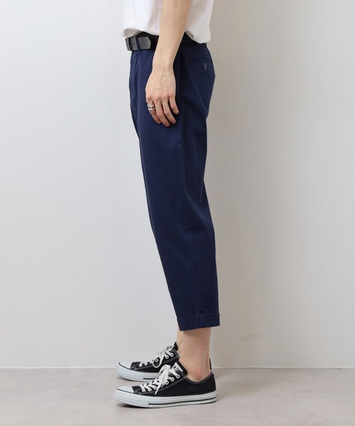 Relation（リレーション）の「ストレッチチノクロップドパンツ（チノパンツ・メンズ・ベージュ/ネイビー/オリーブ/グレー/ブラック/ホワイト/チャコールグレー/レッド・M/XL/XXL/S/L）」の22枚目の写真