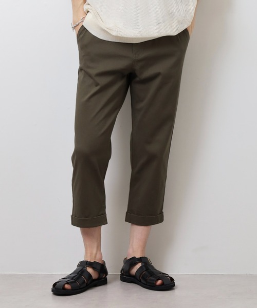 Relation（リレーション）の「ストレッチチノクロップドパンツ（チノパンツ・メンズ・ベージュ/ネイビー/オリーブ/グレー/ブラック/ホワイト/チャコールグレー/レッド・M/XL/XXL/S/L）」の15枚目の写真