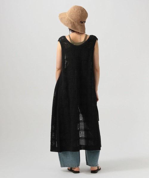 BAYFLOW（ベイフロー）の「[前後2WAYで着られる]シアーニットジレ（その他トップス・レディース・ブラック/アイボリー/テラコッタ・FREE）」の5枚目の写真