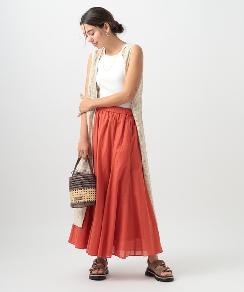 BAYFLOW（ベイフロー）の「[前後2WAYで着られる]シアーニットジレ（その他トップス・レディース・ブラック/アイボリー/テラコッタ・FREE）」の10枚目の写真