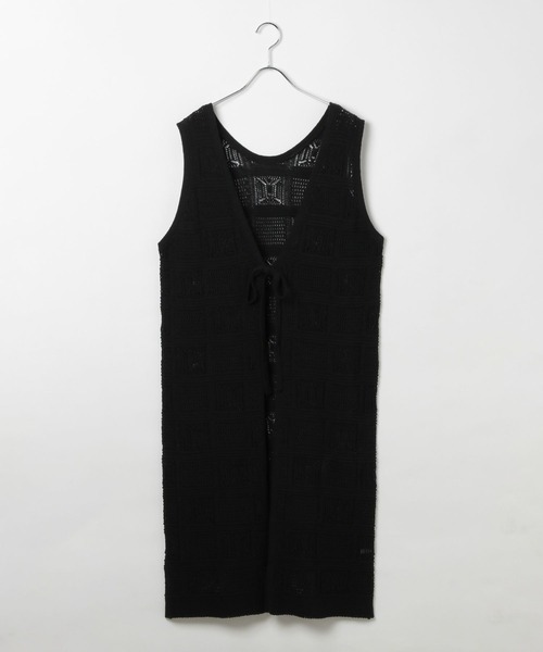 BAYFLOW（ベイフロー）の「[前後2WAYで着られる]シアーニットジレ（その他トップス・レディース・ブラック/アイボリー/テラコッタ・FREE）」の12枚目の写真