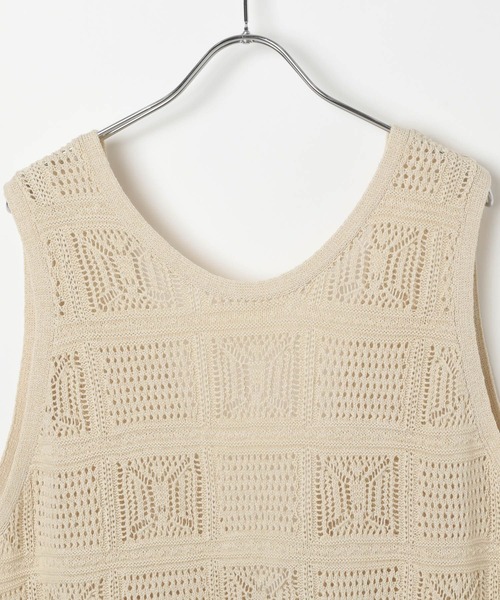 BAYFLOW（ベイフロー）の「[前後2WAYで着られる]シアーニットジレ（その他トップス・レディース・ブラック/アイボリー/テラコッタ・FREE）」の19枚目の写真