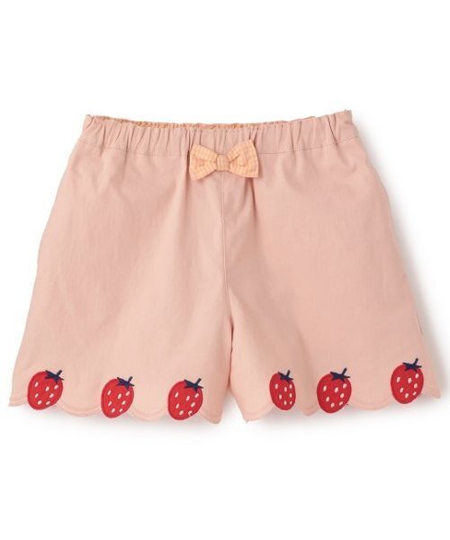 baby cheer(ベイビーチアー)の「いちごショートパンツ(その他パンツ・キッズ・ネイビー/ピンク・120cm/100cm/110cm/90cm/80cm)」の1枚目の写真